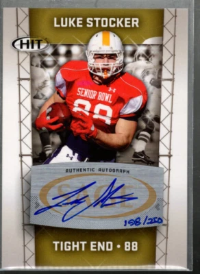 A5807- 2011 SAGE HIT Autographs Gold #88 Luke Stocker Auto /250 - NM-MT - Image 1 of 2