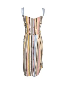 Joe Browns Striped Midi Sundress Size 24 Plus Size Strappy Summer Rare Holiday - Picture 1 of 5