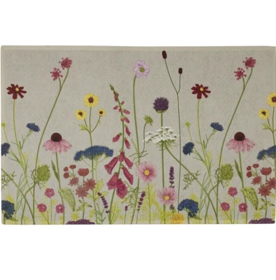 Türmatte 75x50cm Mars&More Blumen waschbar, Fußmatte Wildblumen, Fußabtreter - Bild 1 von 4