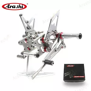 Reposapiés ajustables Arashi V2.0 para Suzuki GSXR1000 2007 2008 GRIS - Imagen 1 de 8