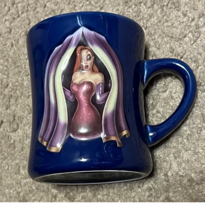 Taza grande de cerámica azul Jessica Rabbit 3D de Disney que enmarcó a Roger Rabbit Foto 1 de 4
