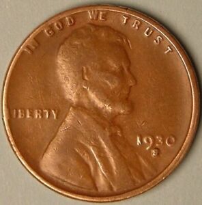 1930 S - Lincoln Wheat Penny - G/VG