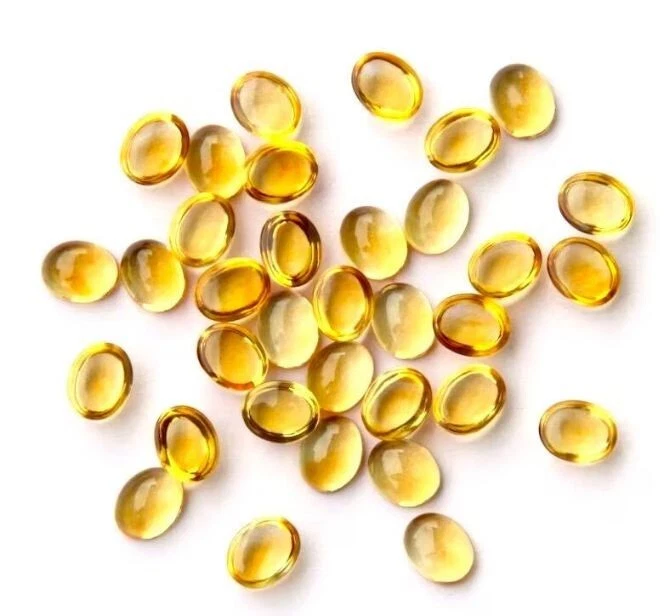 Citrine Golden Topaz 10 Pieces 6x4mm Oval Cabochon Loose Gemstone For Jewelry - Image 1 of 1