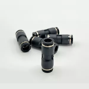 Pneumatik gerade Überwurf 10 mm Rohr Außendurchmesser Steckverschraubung One Touch 5 Stück - Bild 1 von 1