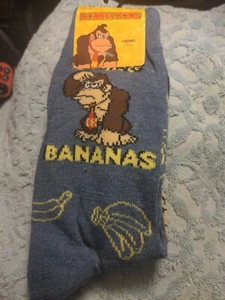 2 pares de calcetines Nintendo Donkey Kong Novelty Crew (talla 10-13) nuevo Mario 2020 - Imagen 1 de 4
