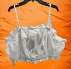 And Now This Crop Top Womens size 3X White Smocked Back Cotton         M419