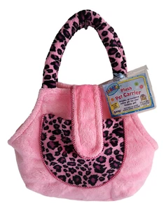 Webkinz Pink Leopard Plush Pet Carrier Stuffed Animals Sealed Code New With Tag - Picture 1 of 9