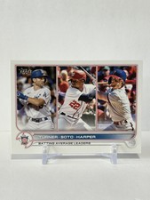 2022 Topps Series 1 Soto/Harper/Turner NL Batting Average Leaders #59