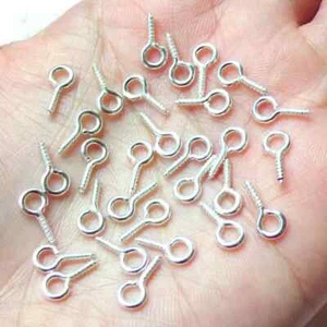 SCHMUCK KLEINE MINI SCHRAUBÖSEN zum Basteln DIY Ösen 8 mm GRATIS Versand - Bild 1 von 6