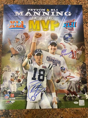Peyton Eli Manning signed Steiner 16x20 photo - Image 1 of 4