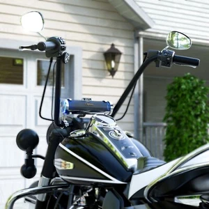 Waterproof Bluetooth Motorcycle Stereo Speaker Soundbar Audio MP3 System Chrome - Picture 1 of 9