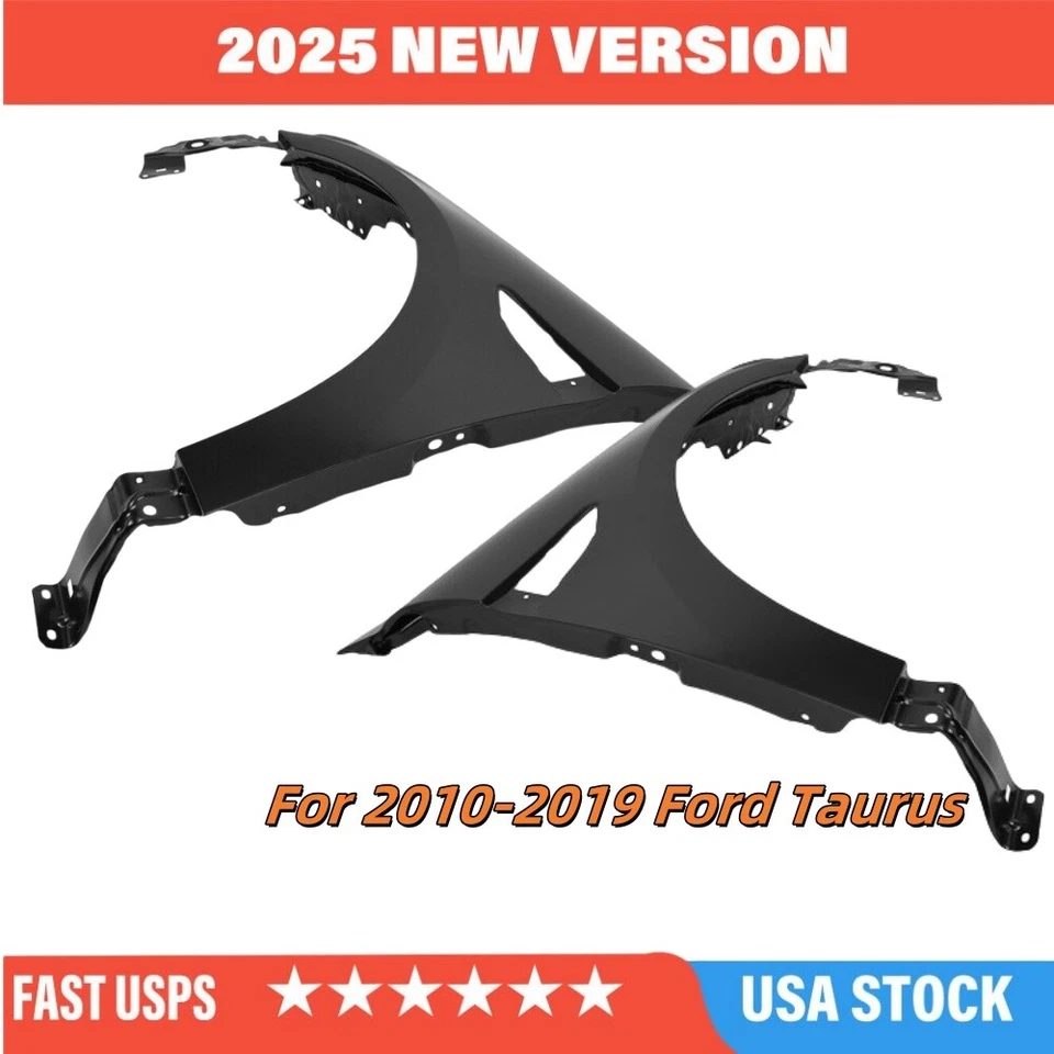 Fender Set For 2010-2017 Ford Taurus Front Primed Steel 1 Pair - Image 1 of 4