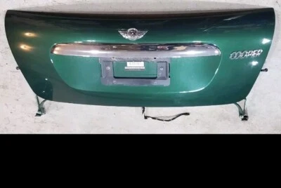 09-2015 MINI COOPER R57 puerta trasera tapa maletero convertible British Racing verde B22 Foto 1 de 3