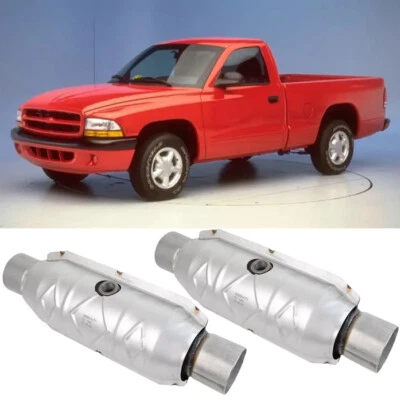 Convertidor catalítico de entrada y salida de 2,5" EPA para Dodge Dakota 1997-2011 3,9 L V6 V8 2 piezas Foto 1 de 4