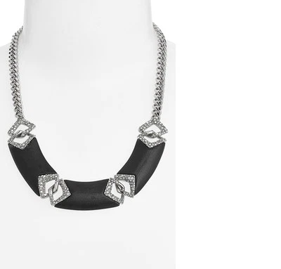 Collar babero vinculado Alexis Bittar negro 'Lucite - Vert d'Eau'.****NUEVO***$345**** Foto 1 de 2