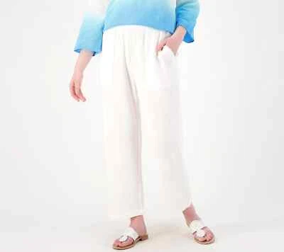 Peace Love World Boheme Regular Gauze Ankle Pants White Size XS A596269 - Image 1 of 2