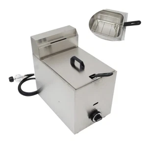 Gas Funnel Cake Fryer 6L/1.5 gal Stainless Steel with Basket for Fried Chicken - Picture 1 of 24