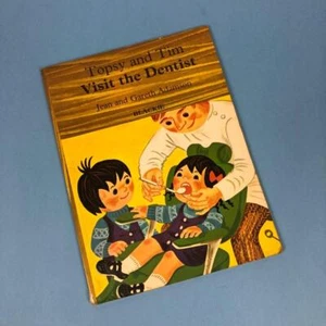 Rare Vintage Blackie Topsy & Tim Visit The Dentist Paperback Book 1975 1970s - Picture 1 of 8