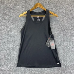 New Balance Tank Top Women’s Medium Black Racerback Workout Running NWT - Picture 1 of 11