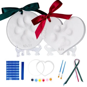 Clay Paw Print Kit for Dogs Cats (Makes 2), Pawprint Keepsake Kit,Baby Hand a... - Foto 1 di 9