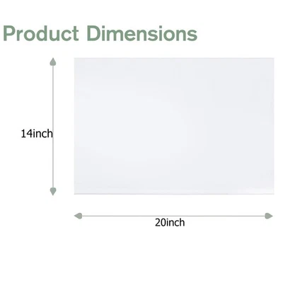 500 Hojas Papel de Envolver Papel de Pañuelo Blanco 14"x20" 20"x30" Amortiguación Relleno Vacío Foto 1 de 4