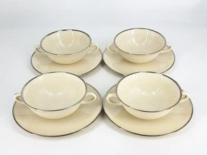 Juego de 4 tazas y platillos Lenox Montclair Standard and Persidential Collecciones - Imagen 1 de 7