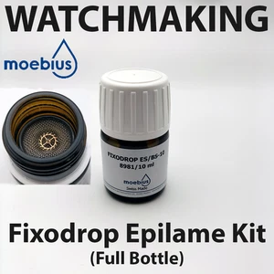 Moebius 8981 Fixodrop Epilame ES/BS-10 10 mL with built-in Basket Watch Repair - Picture 1 of 3