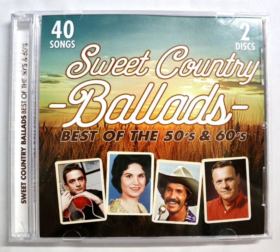 Sweet Country Ballads Best of 50s & 60s Music 2 CD Set 2018 Imperitone 60418 UK Foto 1 de 4