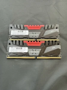 PNY Anarchy 2x8gb PC4-25600 (DDR4-3200) Memory - 8GBF2X04QFHH38-135-K-HAXR - Picture 1 of 3