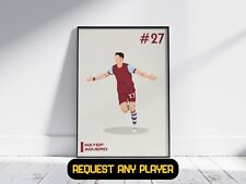 Nayef Aguerd West Ham - Football Poster - A5/A4/A3/A2/A1/A0