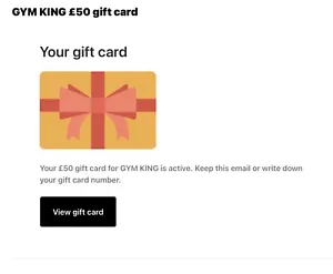 Gym King £50 e gift card accept £30 - Picture 1 of 2