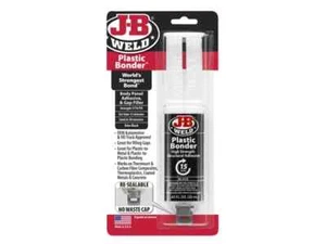 J-B Weld 50139UK PlasticBonder Adhesive Two-Part Epoxy Syringe Black 25ml - Picture 1 of 3