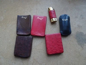 Zeger Et Man Paris Etuis en cuir rouge et marron Etui à briquet rouge et doré - Foto 1 di 5