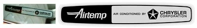64 65 66 67 68 69 70 71 72+ Chrysler Aire Acondicionado Aire Temp Ventana Calcomanía Nuevo de Lote Antiguo Foto 1 de 2