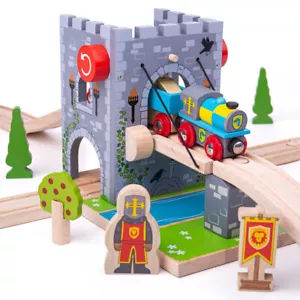 Puente levadizo de tren de madera Bigjigs Rail - Imagen 1 de 9