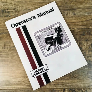 Massey Ferguson Mf 120 124 128 Twine Tie Balers Operators Manual Owners Service - Picture 1 of 6