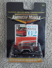 AMERICAN MUSCLE - '62 PONTIAC CATALINA SUPER DUTY- BLACK, 2001 Ertl Collectibles