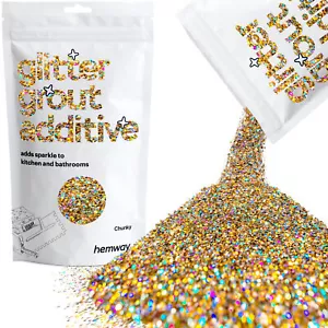 Hemway CHUNKY Glitter Grout Tile Mosaic Additive 1/40" 0.025" 0.6mm (100g) - Picture 1 of 93