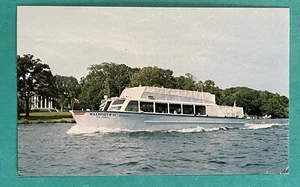 LAKE GENEVA Wisconsin U.S. Mail boat Walworth II Vintage Postcard - Picture 1 of 2