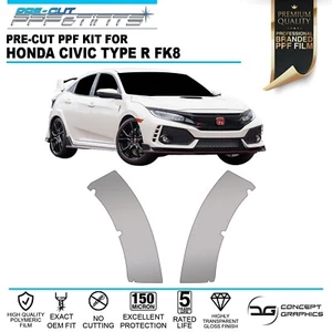 Hinterradstoßstange PPF Lackschutz Steinschutz für Honda Civic Type R FK8 - Bild 1 von 3
