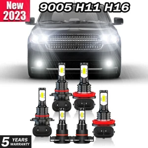 For Dodge Durango 2011 2012 2013 6000K LED Headlights + FOG Light Combo 6x Bulbs - Foto 1 di 13