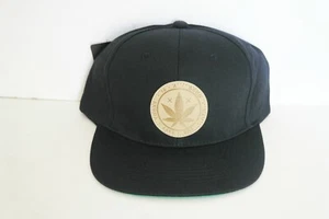 Schwarz Snapback Marihuana Patch Neu Verstellbar Grün Unterkrempe - Bild 1 von 4