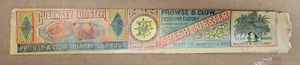 LABEL Prowse Clow Murray Harbour Pei Canada Guersney Lobster Can Label Grade 3 - Picture 1 of 5