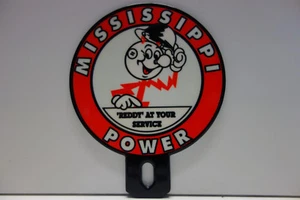 MISSISSIPPI POWER Reddy Kilowatt Plate Topper ELECTRICIAN GIFT - Picture 1 of 4