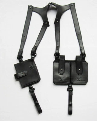 LEATHER ANTI-THEFT HIDDEN UNDERARM HOLSTER STYLE SHOULDER WALLET PHONE BAG - Image 1 of 4