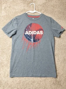 Adidas Shirt Youth Large (14-16) Gray Outdoor Athletic Casual Boys Girls - Picture 1 of 14