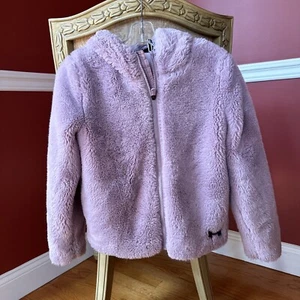 Under Armour Faux Fur Hooded Coat/Jacket, Size YLG - Picture 1 of 5