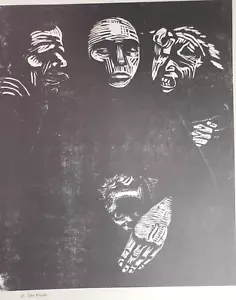The People Kathe Kollwitz Vintage Lithograph Book Art Print 1969 13X10 - Picture 1 of 11