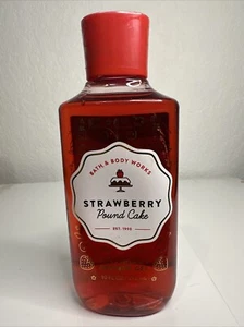 Bath & Body Works STRAWBERRY POUND CAKE Shower Gel Body Wash 10oz - Picture 1 of 3