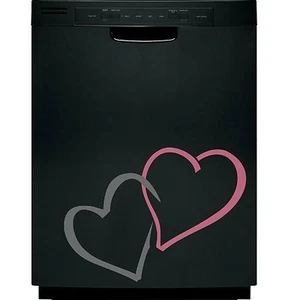 Herzen Liebe Aufkleber Sticker Geschirrspüler Kühlschrank Waschmaschine Herd - Bild 1 von 5
